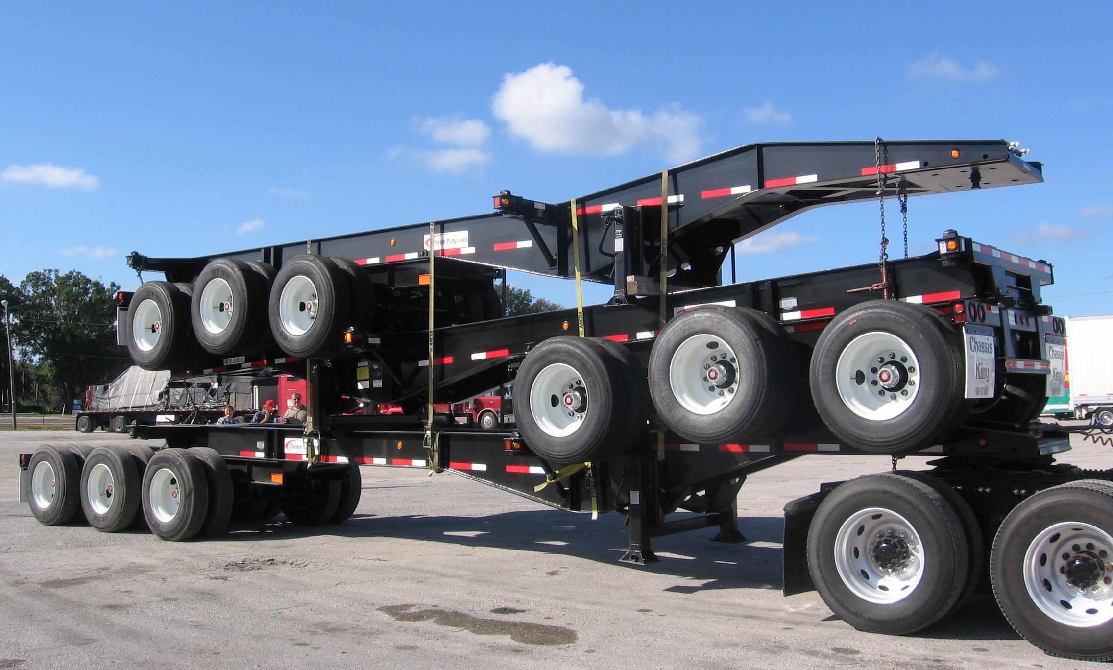 20ft tri axle chassis